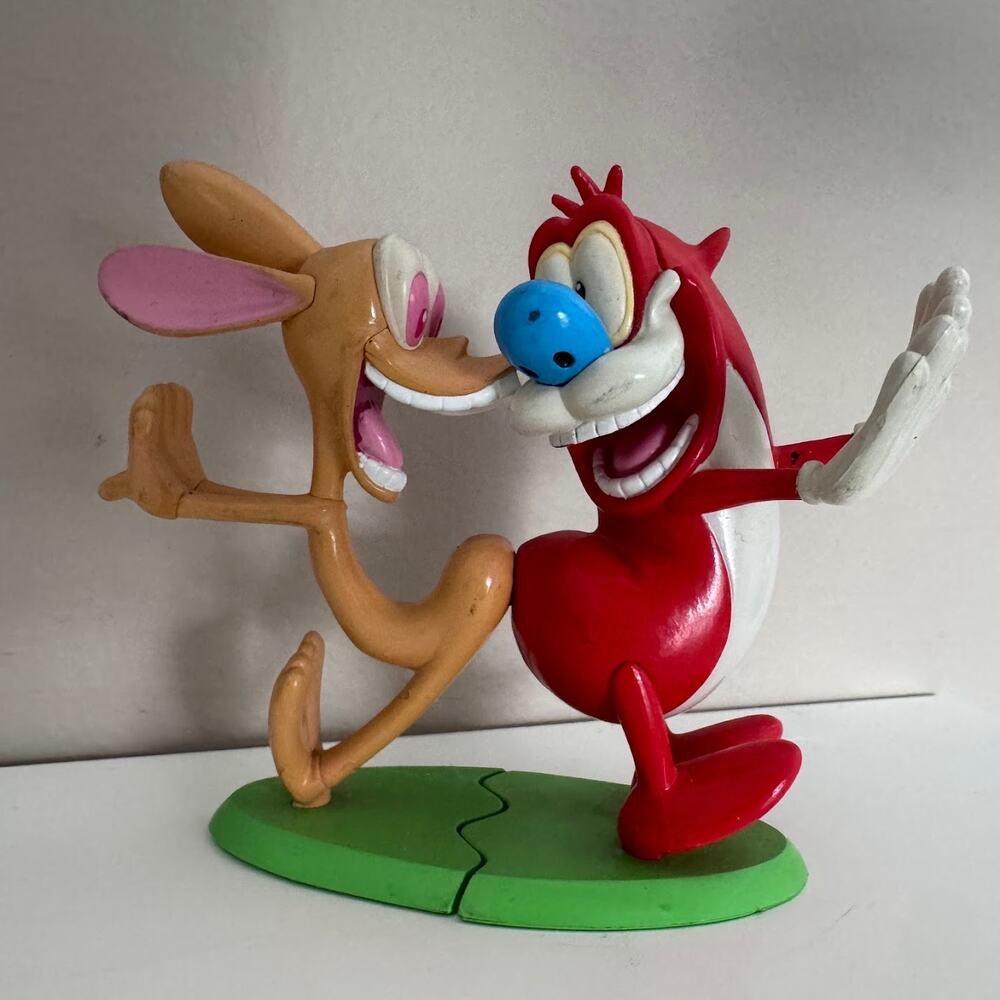 Ren & Stimpy Action Figure Vintage Toy Tushy Touching Edition Collectible